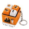 Press Button Fidget Keychain Pumpkin Shape Prank Toy Joke Quotes Pumpkin Keychain  Kids Adults