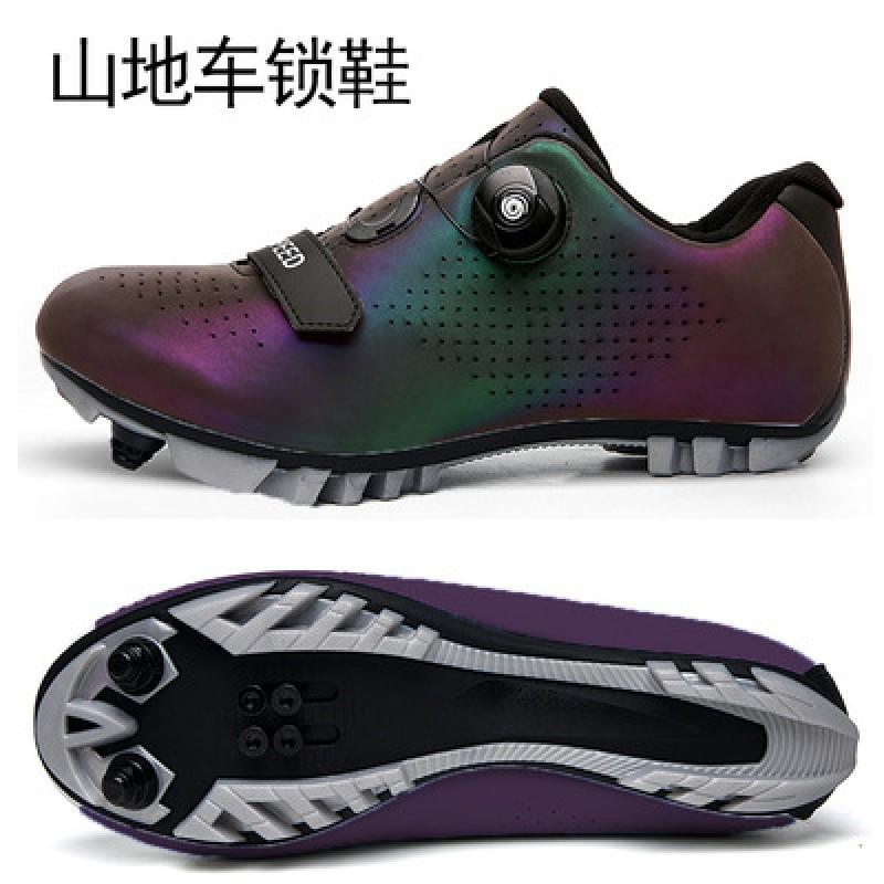 Mens Road Mountain Bike Cycling Shoes Hard Sole Lightweight Pedal Compatible MTB Riding