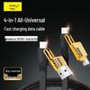 65W 4-in-1 Super Fast Charging Cable for Huawei, Android, and Apple