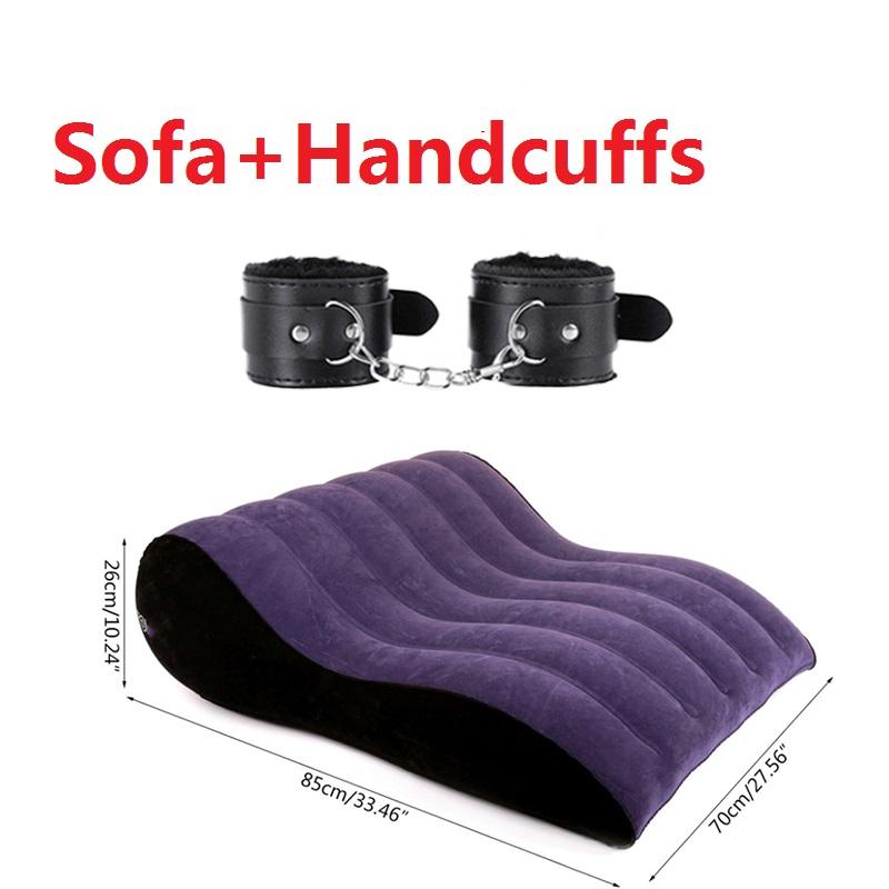 Inflatable Sofa Bed Pillow for Sex Pillow Sextoys Sexy Toys Couples Pregnancy Position Support Air Cushion  Erotic Seks