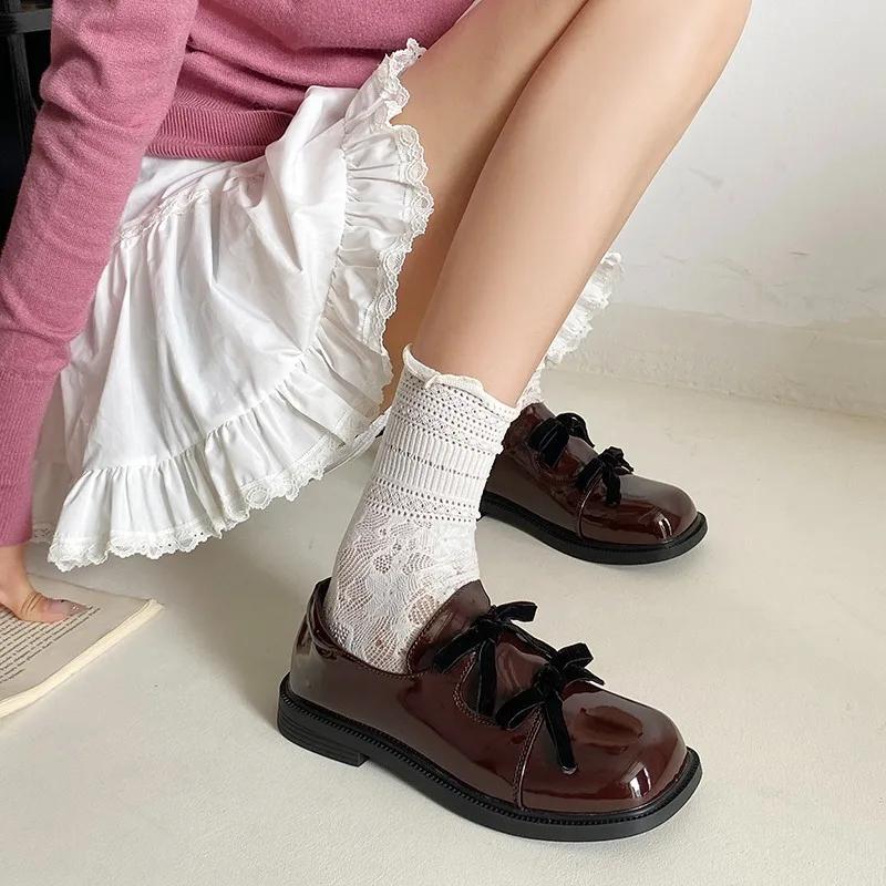 Fashion 2024 Fashion Women's Shoes Slip-on Women's High Heels Hot Sale Butterfly-knot Office and Career New Square Toe Solid Heels Women