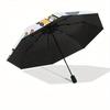 1pc Trains Cacti Automatic Open/Close Umbrella with One Touch Button,, Windproof Design   Lightweight Portable Umbrella for Women & Men6127