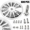 Kits de parafusos e porcas 600 peças 8 x 25px / 3,15 x 0,39\" Kits variados