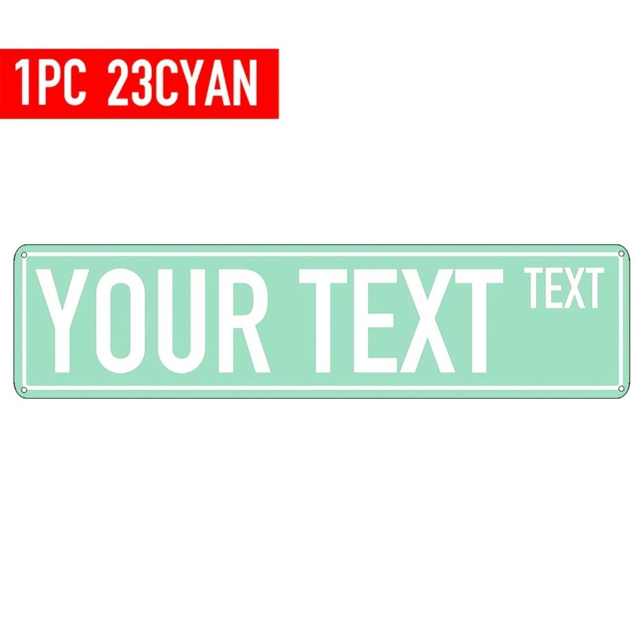 Personalized Custom Aluminum Street Sign Metal Wall Art Home Decor Multicolor зелёный
