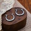 Titanium Steel Texture Texture Twist Ear Buckle Women'S High-End Sense Non-Fading Earrings Ear Buckle Niche Design