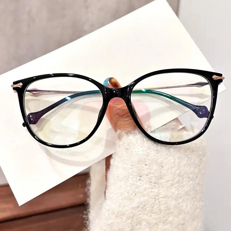 

Модные очки для чтения с большой оправой «кошачий глаз», элегантные женские очки с защитой от синего света, очки для чтения против усталости 1