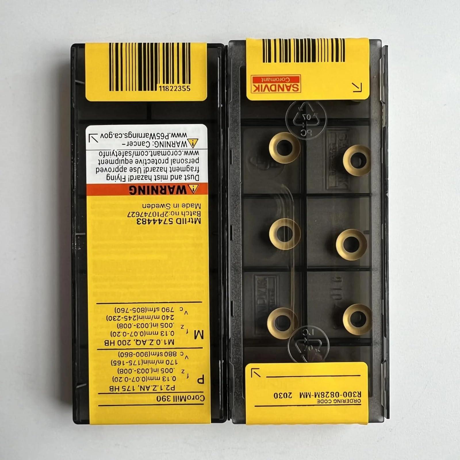 

Original Sandvik / R300-0828M-MM 2030 / CNC lathe carbide blade 10 PCS