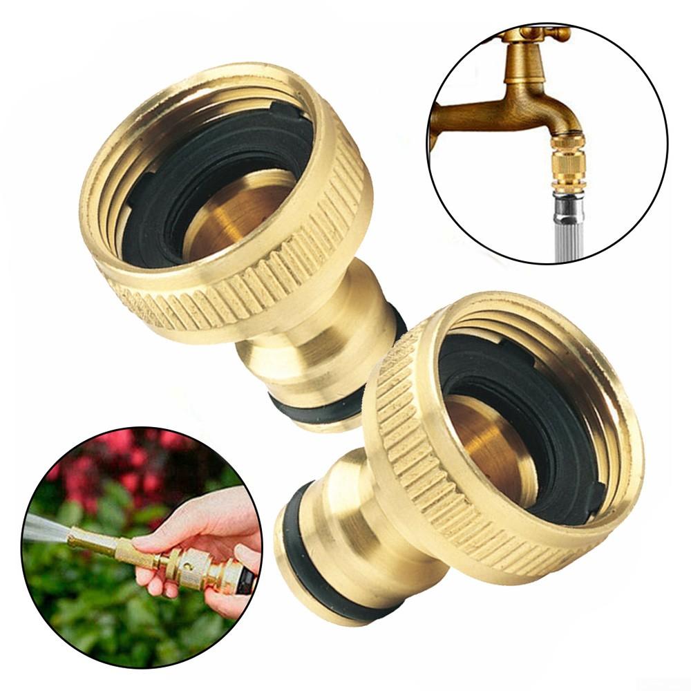 Garden Thread Connector Water Pipe Quick Adaptor 1.57*1.18in 3/4" To 1/2