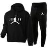 Herren Winter Kapuzenpullover Set Mit Fleecefutter Lässige Sportbekleidung Langarm Oberteil Hose Jugend Mode Outfit
