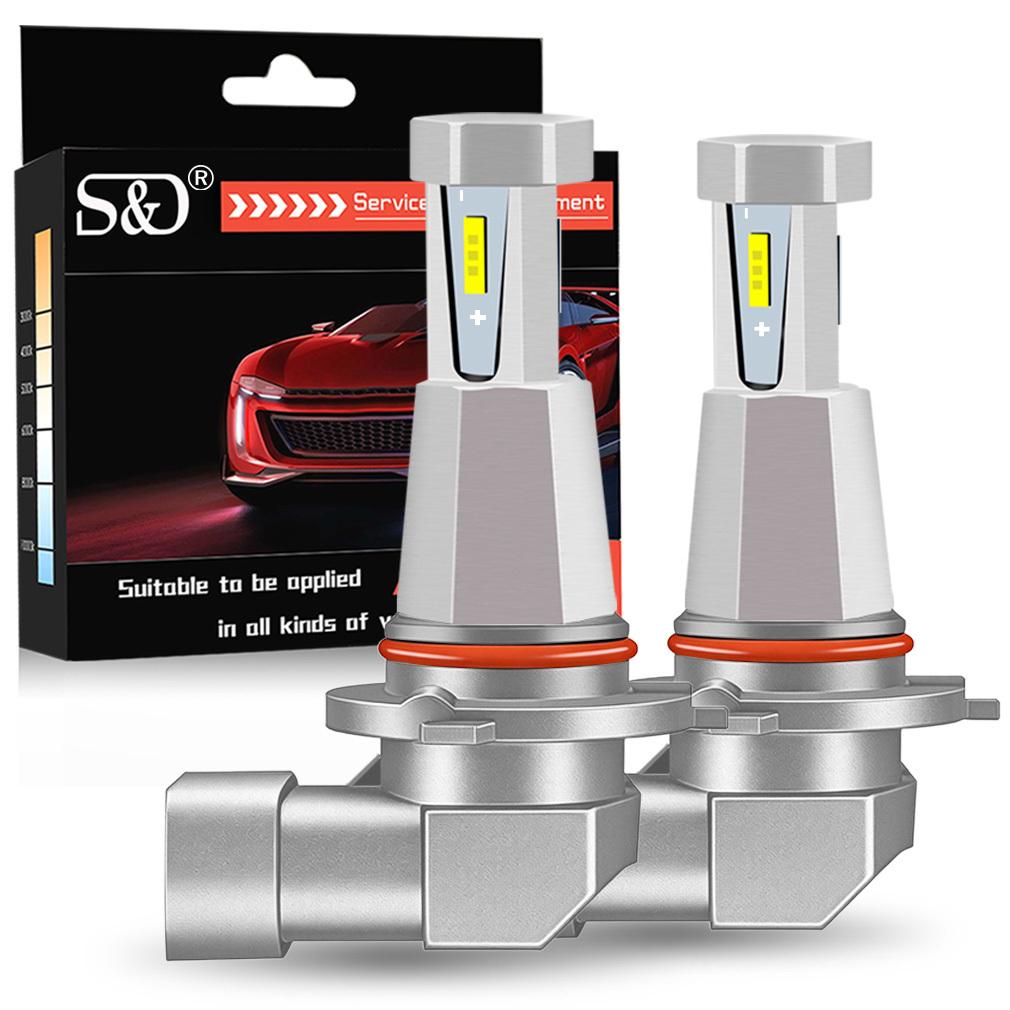

2Pcs 3-sides H11 LED Fog Bulbs H7 H8 9005 HB3 9006 HB4 Led Car Foglight 20000Lm DRL Auto Driving Running Lamps 6500K White 9006 HB4