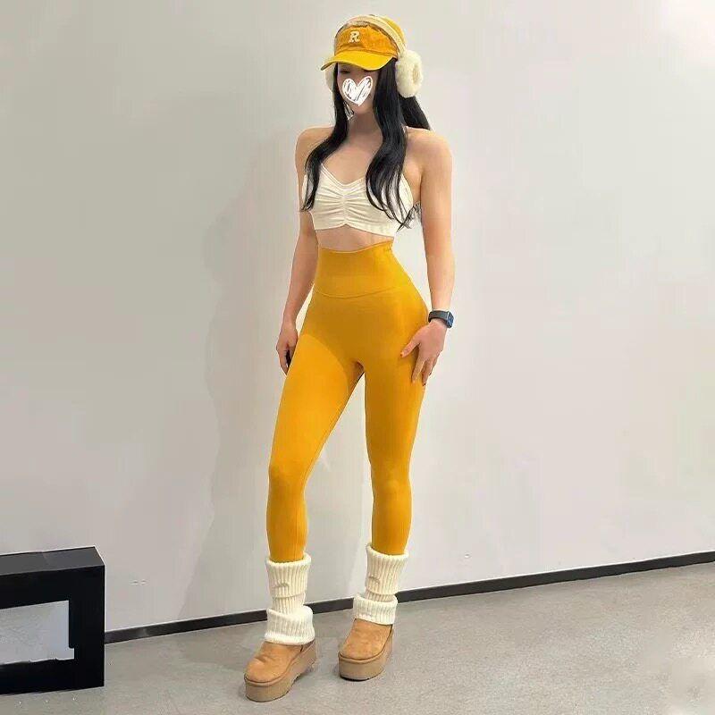 Tummy Control Peach Butt Fitness Pants, Unrestricted for Weightlifting, Cycling, Pilates, Skin-Friendly, High-Elastic Yoga Pants for Autumn