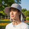 Portable Neck Protection Hat Wide-brimmed Neck Cover Hiking Cap Cycling Cap Sunshade Shawl Cap Men