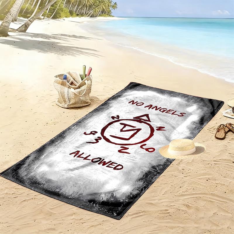 Supernatural Print Beach Towel, Large Soft Quick Dry Towel for Beach Camping Swimming