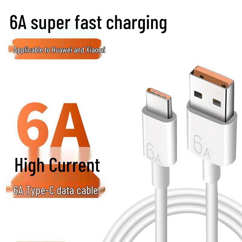 Macaron Braided 6A Fast Charging Type-C Cable for Huawei Honor, 120W Flash Charge 25 cm