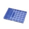28-Grid Transparent Plastic Multi-Compartment Storage Box for Jewelry, Nail Art, Screws, and Accessories.