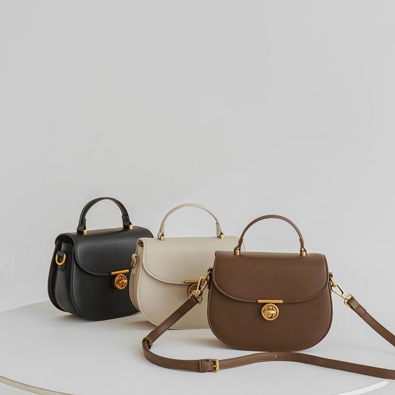 Light Luxury Niche Design Bag, Retro Saddle Bag, Small Versatile Hand-held Shoulder Crossbody Bag