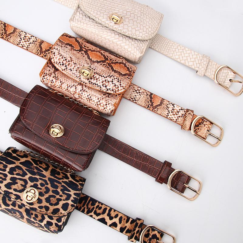 Ladies' Belt and Waist Bag, Trendy and Versatile, Chain Waist Bag, Detachable Skirt Coat, Decorative Serpentine Belt