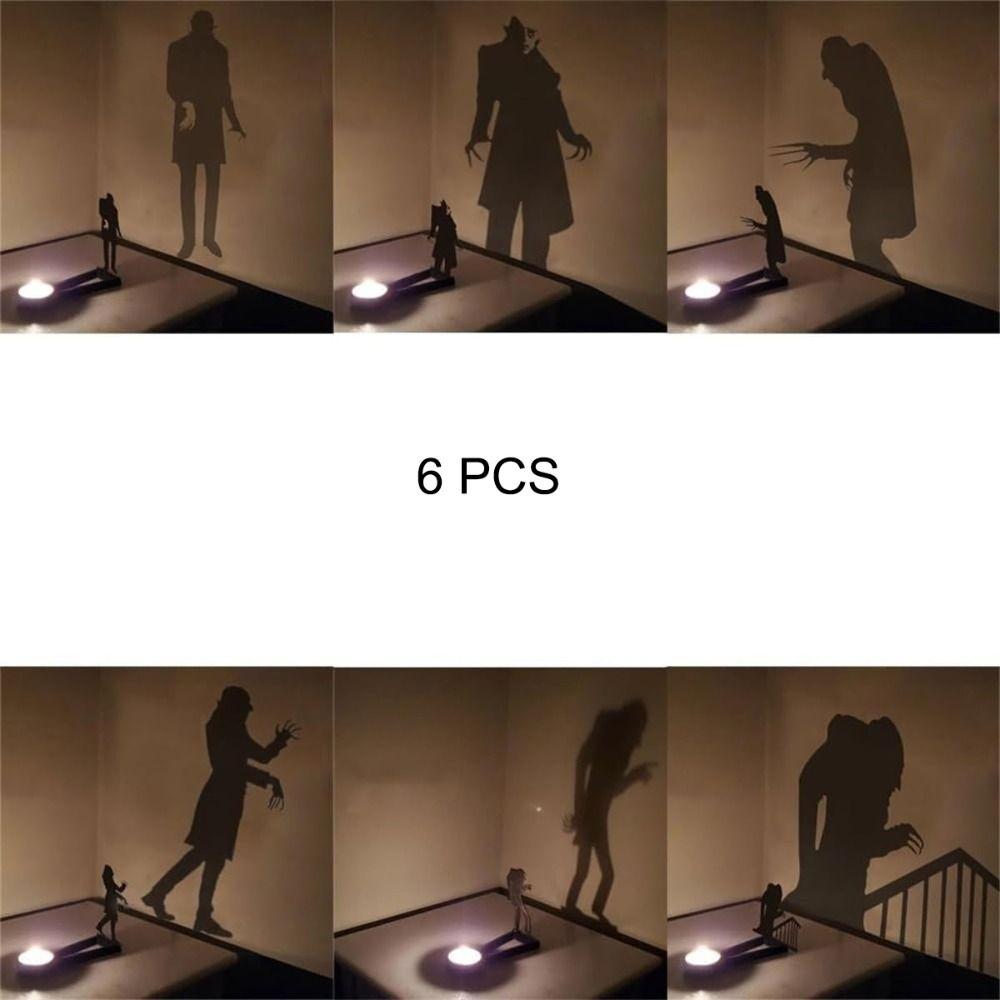 Funny Shadow Projector Candle Stand Black Candle Holder Shadow Projectors Candlestick Holders
