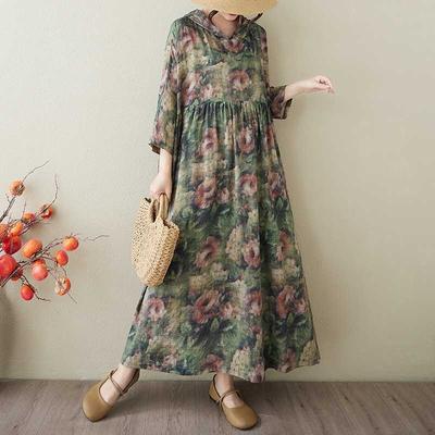 Women's Monochrome Long Dress