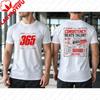 Summer Fashionunisex Short Sleeve T Shirt 365 No Days Off Consistency Beats Talent Double Side Print Cotton Gym Casual Daily Tee