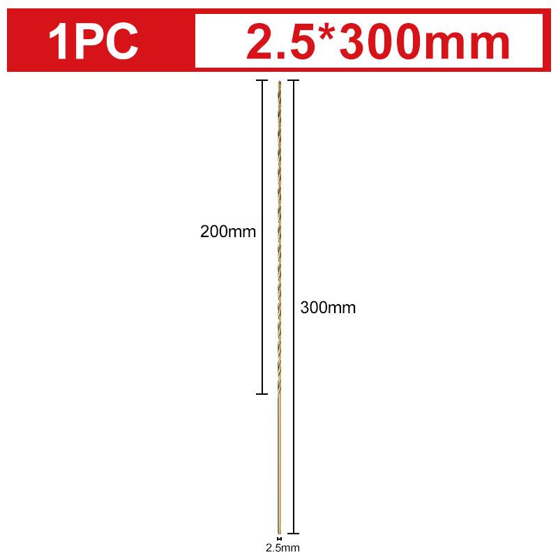

1 шт. 300 мм сверхдлинное спиральное сверло M35 из кобальта 2,5 мм-10 мм для металла, дерева, нержавеющей стали, глубокое сверло