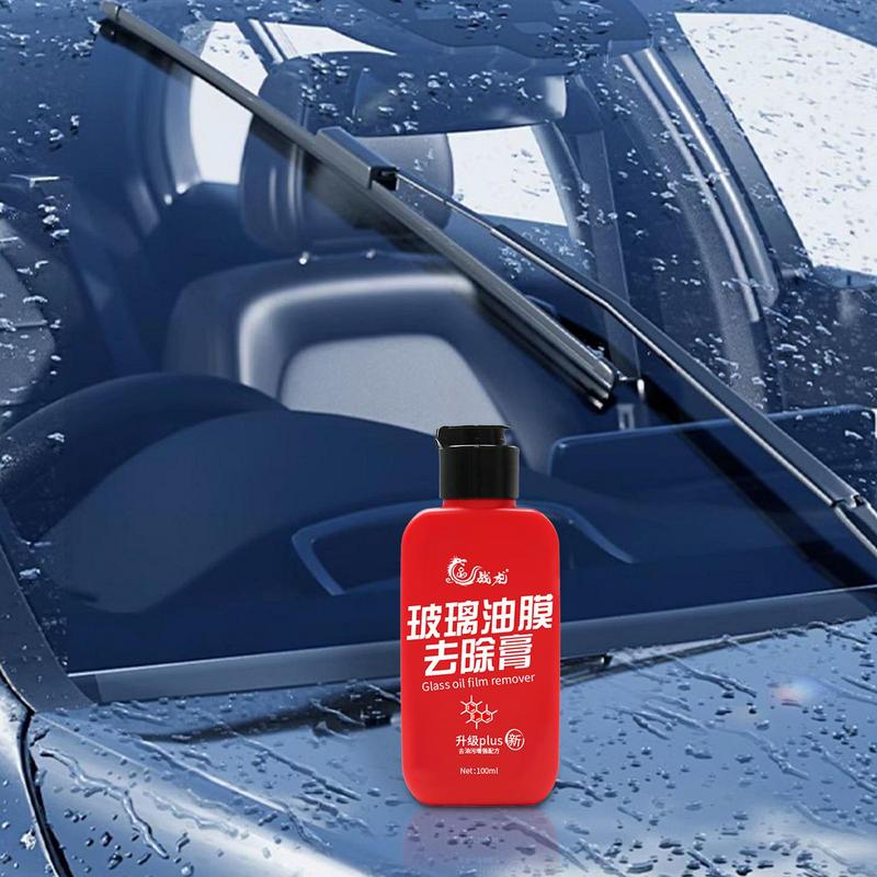 Auto Glass Oil Film Remover Waterproof Oil Film Remover For Car Glass 100ml Gentle Window Glass Cleaner Car Accessories For