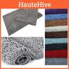 Piece 2 Bath Mat Set Non Slip Toilet Pedestal Soft Foam  Shaggy Rug Chenille