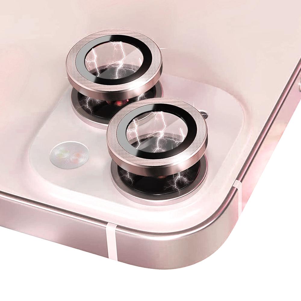 NORTHJO For iPhone 13 Mini 5.4 Inch/13 6.1 Inch 1 Set Camera Lens Protector CD Vein Metal Ring Tempered Glass Lens Film