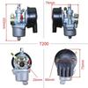 T200 Motorcycle Carburetor With Air Filter For 49cc 50cc 60cc 66cc 80cc 2 Stroke  Engine Motorized Bicycle Push Bike Carb