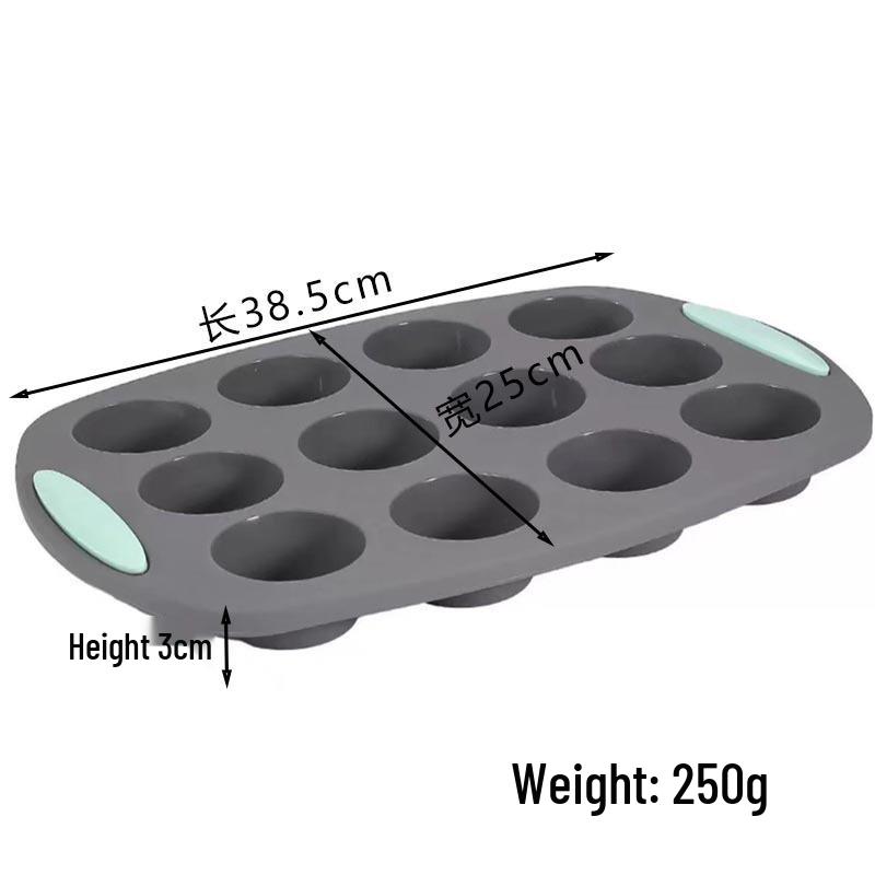 High-Temperature Resistant Silicone Cake Mold – Easy Release for Chiffon, Toast, Cookie, and Muffin Baking