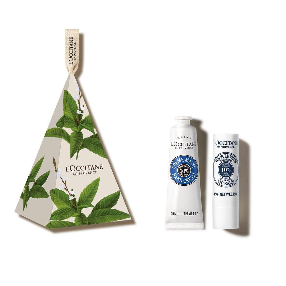 L Occitane [Gift] Shea Butter Hand Cream & Stick Lip Balm Duo (Carité Confort)