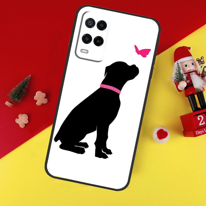 Cute Boxer Dog Puppy Case For Oppo A80 A60 A40 A15 A16 A17 A57 A94 A74 A54 A76 A96 A18 A38 A58 A78 A98 A6 A5 Pro