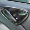 Car Door Armrest Handle Cover Carbon Fiber For Mercedes Smart Fortwo 451 2009-2014 Trim Door Bowl Frame Stickers Interior