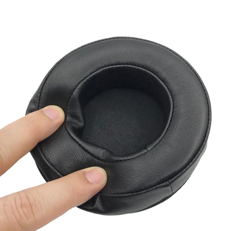 2pcs Sheepskin Leather Earpads Ear Cushion Replacement Ear Muffs Headphone Cushion 70mm -110mm
