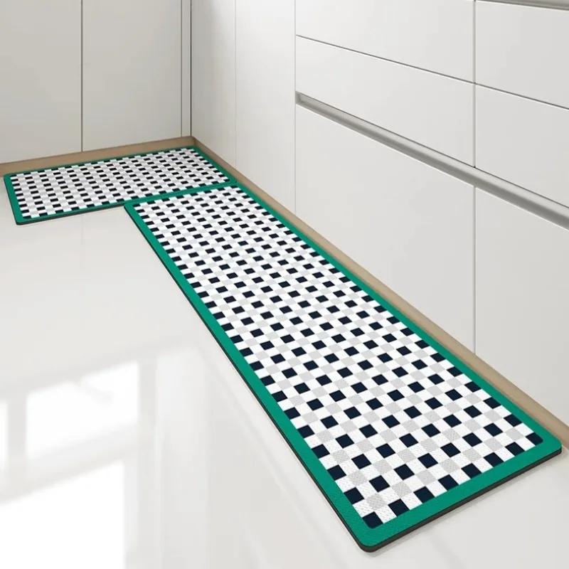 Pvc Leather Carpet For Kitchen Floor Mats Waterproof Oil Proof Mat Anti Slip Bath Footmat Long Hallway Entrance Doormat Alfombra
