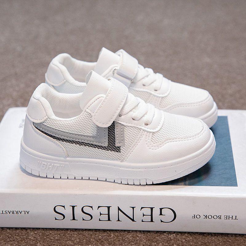 Customized 2025 Spring and Autumn New Children's Little White Shoes Board Shoes Boys' Shoes White Sneakers Women's Casual Shoes Girls