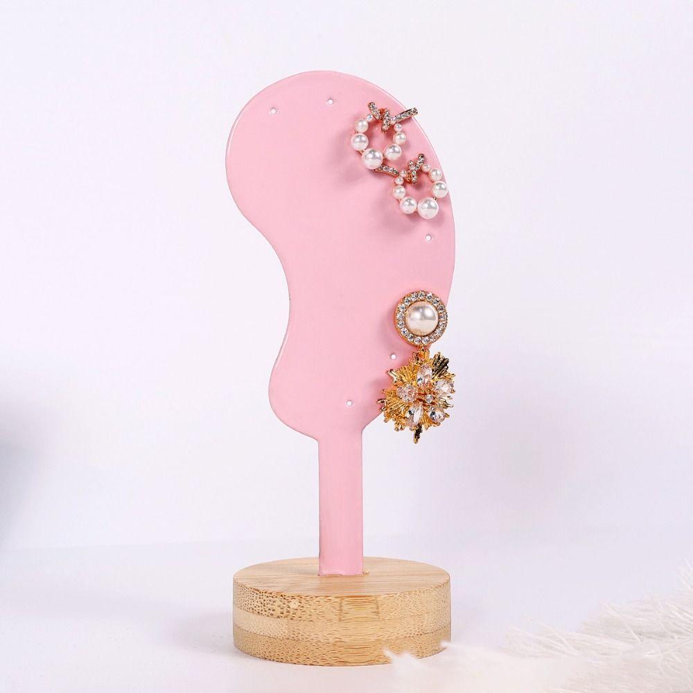 Jewelry Rack Earring Display Stand Ear Shaped Ear Clip Stud Organizer Women Girls