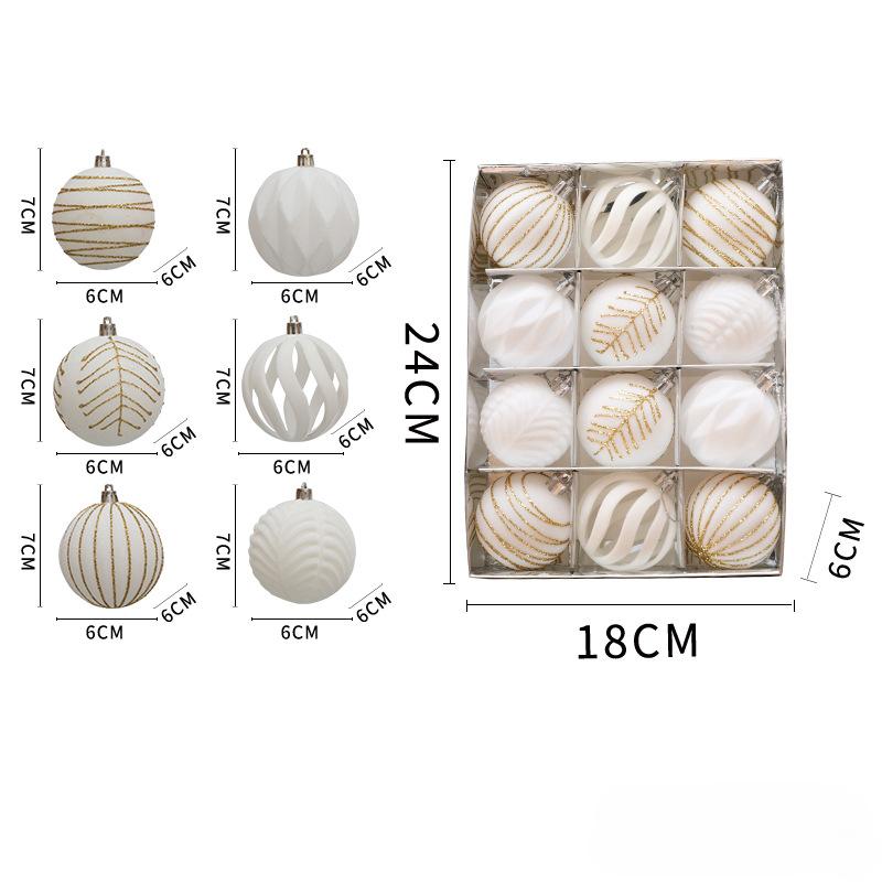6/12pcs 6cm Wine Red Christmas Ball Ornaments Christmas Tree Party Decoration New Year Christmas Spheres Pendant Velvet Balls
