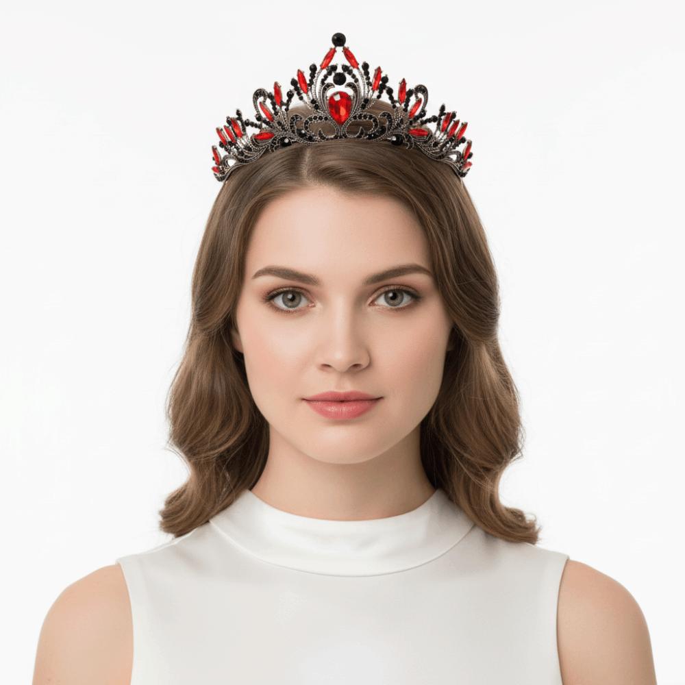 Alloy Prom Tiaras Sparkling Headwear Vintage Women Rhinestone Headwear Prom Events