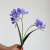 Cymbidium wedding home flower arrangement artificial flower potted with leaves East Asian orchid