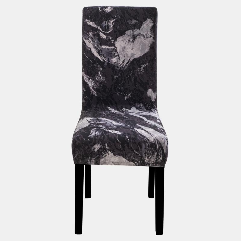 Printed Chair Cover Elastic Kitchen Seat Cover Stretch Spandex Chair Covers for Dining Room Wedding Hotel Banquet Washable 1pc