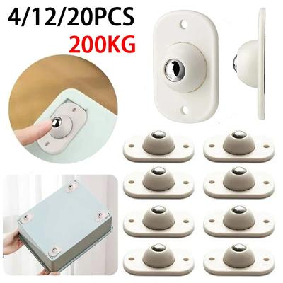 Wheels For Furniture Stainless Steel Roller Self Adhesive Caster Home 360 Degree Load Bearing Swivel Universal Wheel