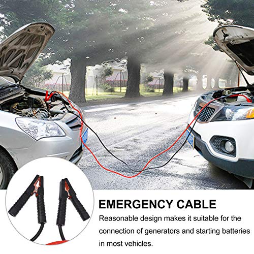 ledmomo 3M Booster Cable, 2000A, Compatible with 12V and 24V, Heat Resistant, Cold Protection, High Safety, and Durability for Cars, SUVs, Trucks, and