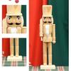 Christmas Nutcrackers Ornament, Wood Christmas Nutcrackers Soldier Figures Standing Decorations for Christmas