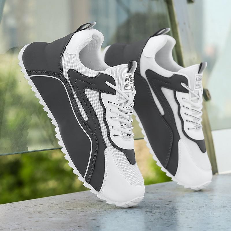 

Мужская обувь на мягкой подошве Новая летняя легкая нескользящая обувь Дышащая износостойкая рабочая обувь для мужчин Кроссовки на платформе для мужчин 39 серый