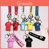 Chaveiro Estrela de Futebol Vibrante Acessório de Chave de Silicone Presente Perfeito Para Amigos