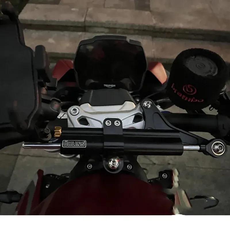 Motorcycle Steering Damper Bracket Stabilizer For Triumph 765r 765rs 1200rs Stabilize Safety Control