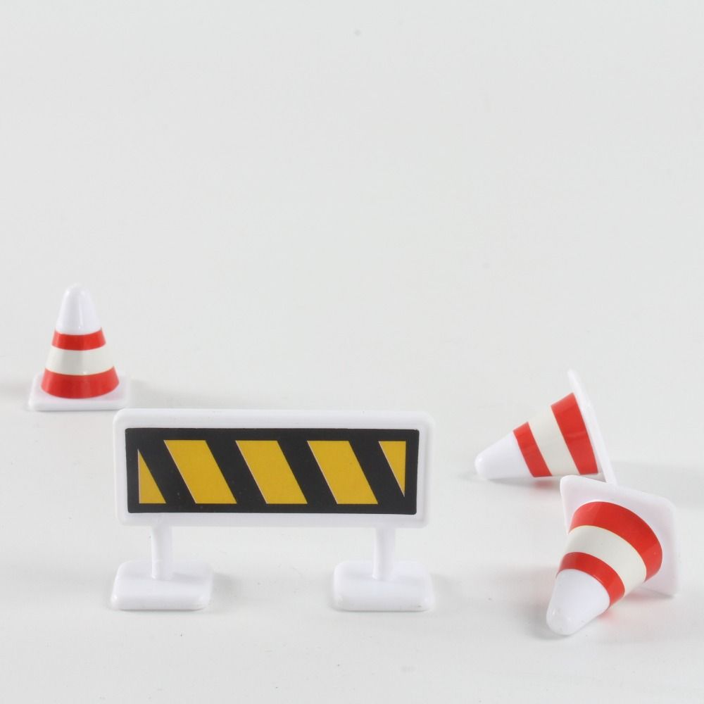 15Pcs/Set Traffic Signs Mini Traffic Signs Model Toy Road Block  Fun   Birthday Gifts