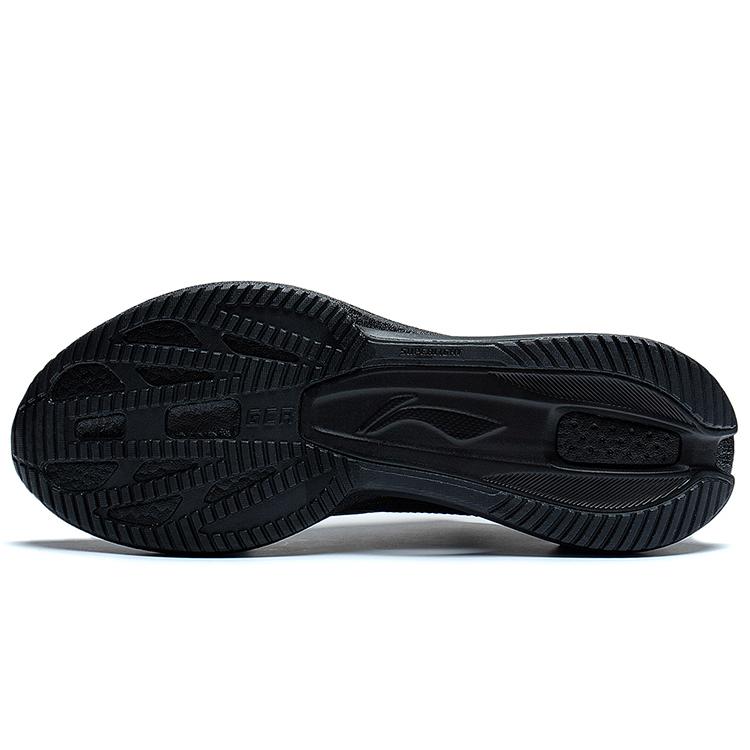 Li Ning Super Light 20 Fashion Odporne na ścieranie Oddychające Niskie Buty do biegania Męskie Czysta czerń ARBT001-7