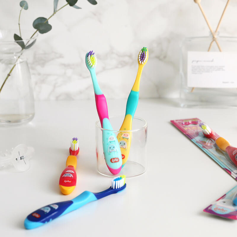 [Laho] Kidsmon Children's Toothbrush Set of 10, Soft for Ages 3 and Up